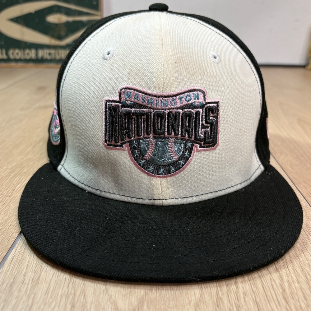 Washington Nationals New Era 59FIFTY 2008 Inaugural Season Hat 7 3/4 Pink Cap